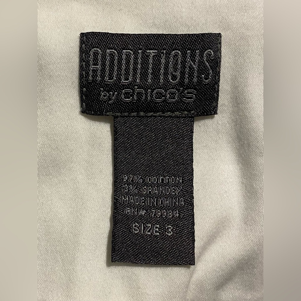 Chicos Additions Button Up Top Size 3 Extra Large… - image 2